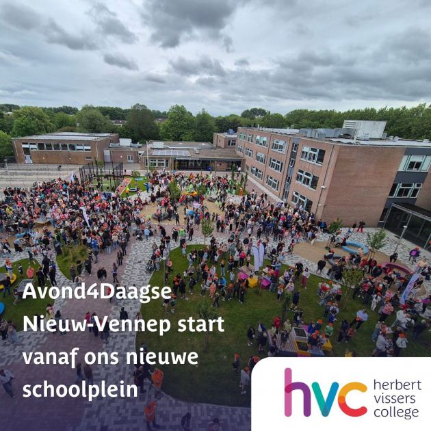 Avond4Daagse Nieuw-Vennep start vanaf ons vernieuwde schoolplein! 