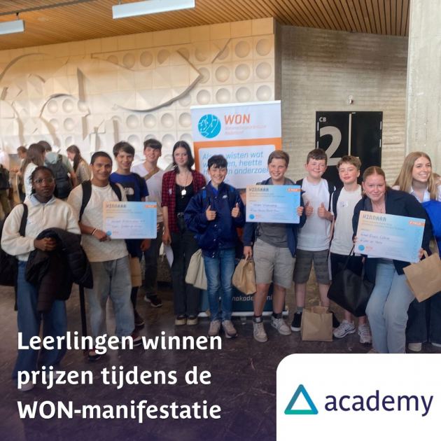 Leerlingen winnen prijzen tijdens WON-manifestatie