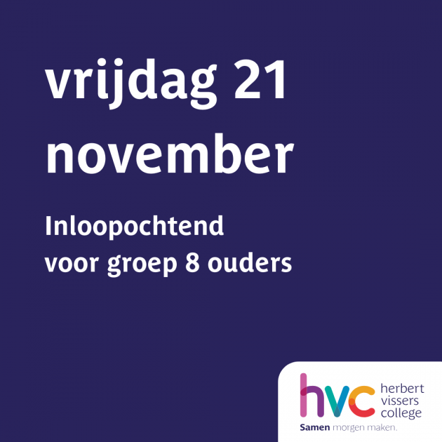 Inloopochtend voor groep 8 ouders