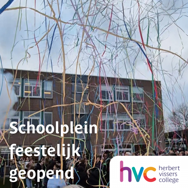 Schoolplein feestelijk geopend  