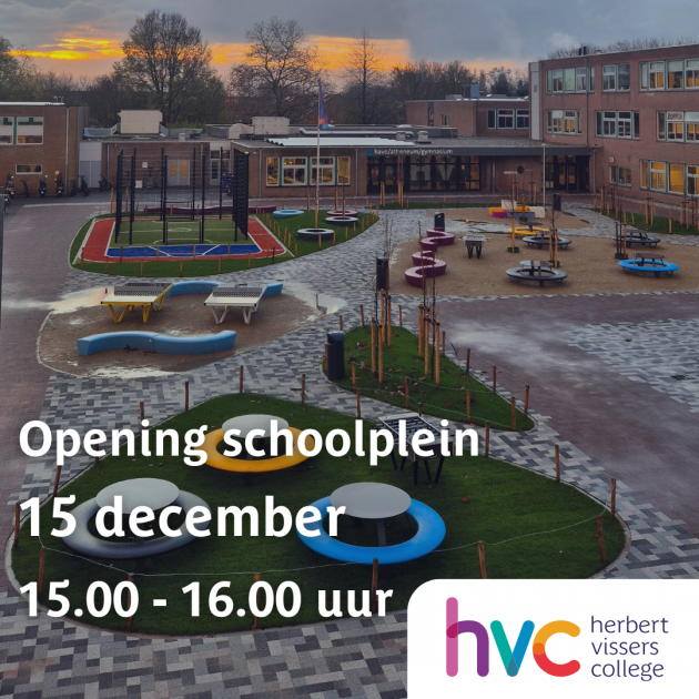Opening vernieuwde schoolplein 