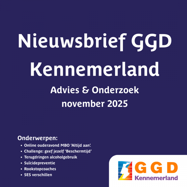 Nieuwsbrief GGD Kennemerland Advies & Onderzoek