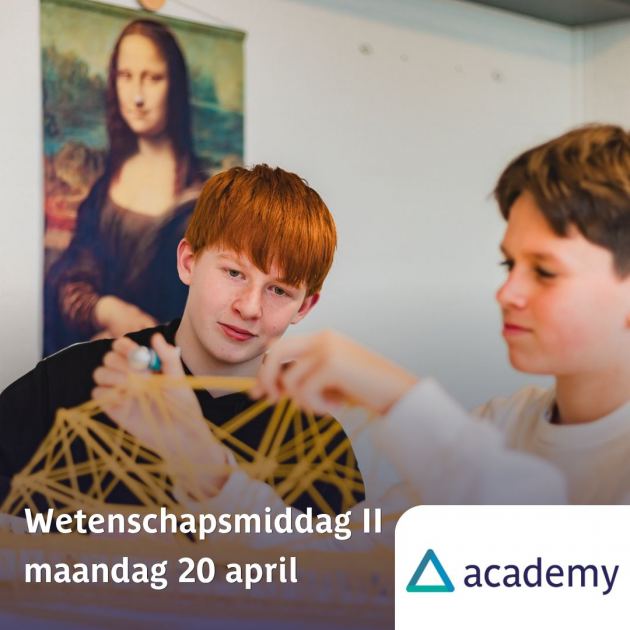 Wetenschapsmiddag II op 20 april 